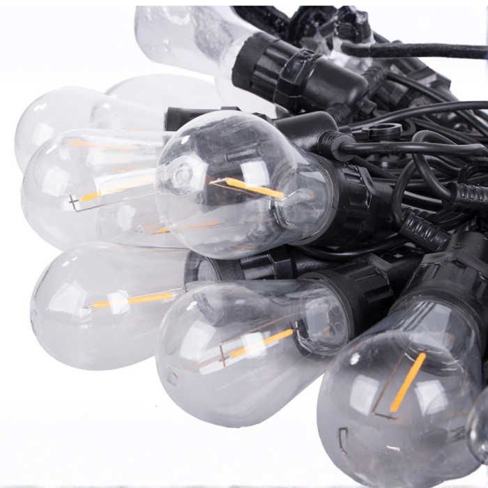 Ghirlanda luminoasa exterior VarioShop®, pentru gradina, terasa si balcon, cu 20 LED-uri, 20 m, lumina alb cald [11]