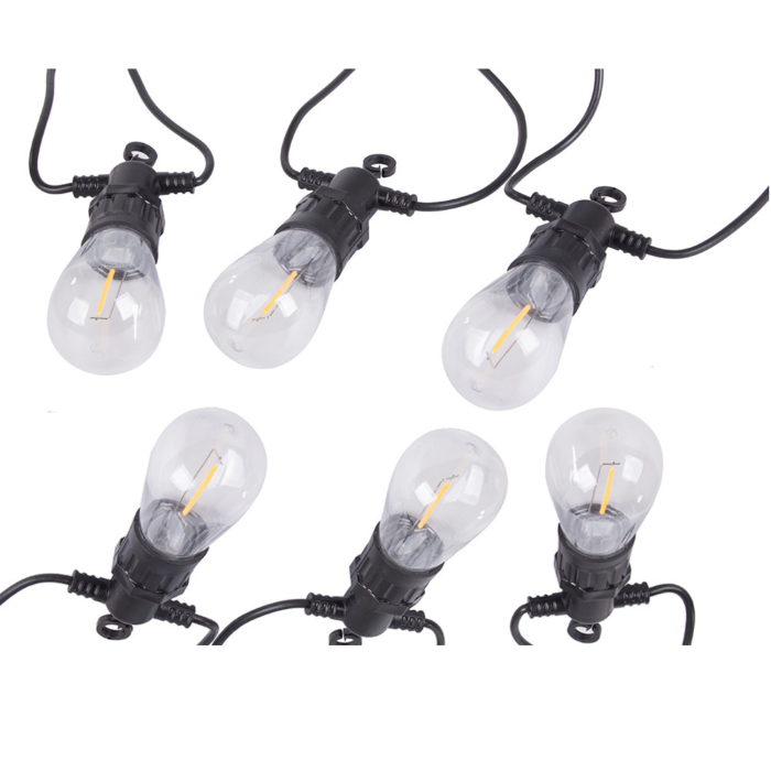 Ghirlanda luminoasa exterior VarioShop®, pentru gradina, terasa si balcon, cu 20 LED-uri, 20 m, lumina alb cald [9]