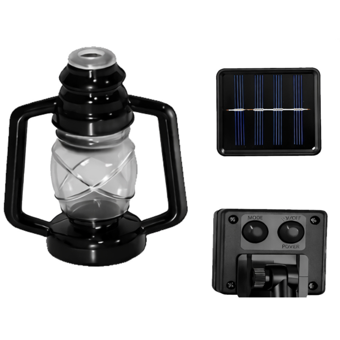 Ghirlanda solara LED VarioShop®, pentru gradina, balcon si terasa, 30 felinare cu aprindere automata seara, 6,3 m, negru [10]