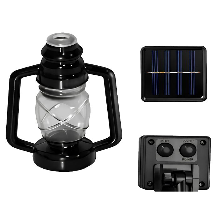 Ghirlanda solara LED VarioShop®, pentru gradina, balcon si terasa, 50 felinare cu lumina calda, 8 moduri, aprindere automata la amurg, 6,9 m, negru [18]