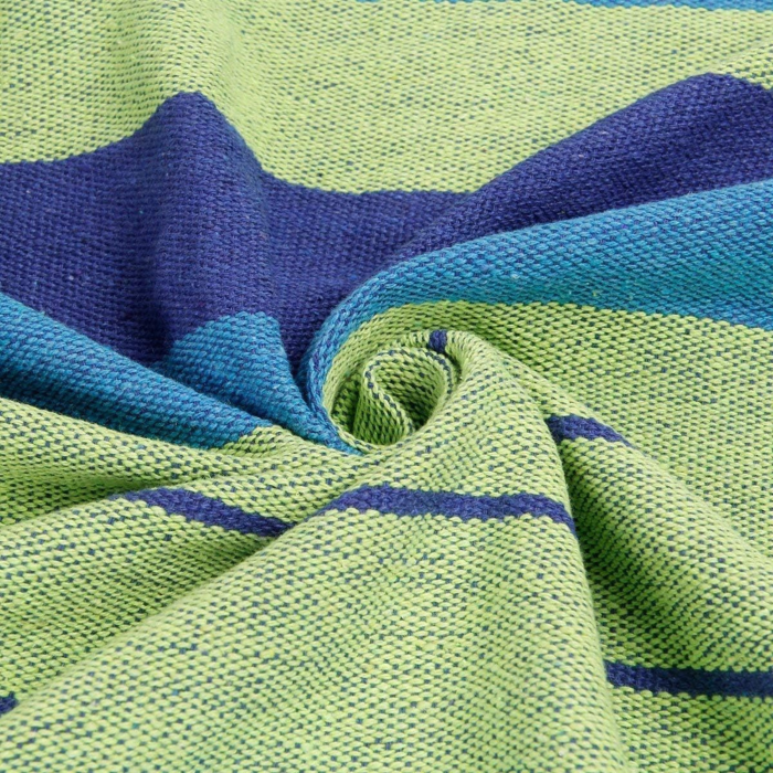Hamac dublu VarioShop®, pentru 2 persoane, sarcina maxima 200 kg, husa transport, usor de montat, 250x150 cm, verde/albastru [9]