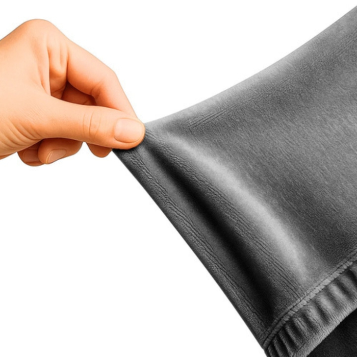 Husa canapea colt din catifea elastica VarioShop®, impermeabila, lavabila si potrivire universala, 190-230 cm, Gri [6]