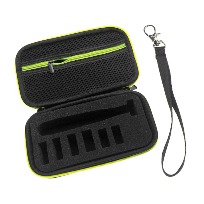 Husa de calatorie VarioShop® pentru Philips OneBlade, carcasa rigida protectie, compatibila QP2xxx si QP6xxx, etui transport aparat de ras cu buzunar accesorii [3]