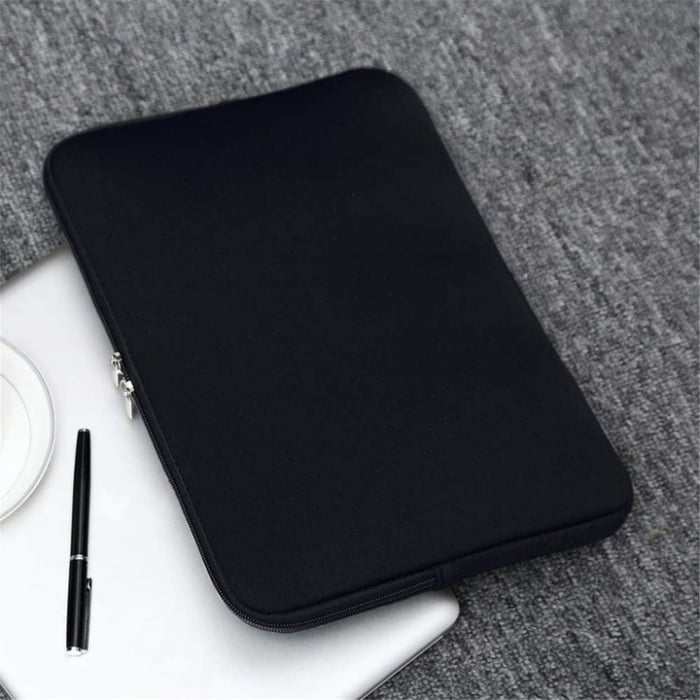 Husa de Protectie si Transport pentru Laptop VarioShop®, pana la 15.6 inch, cu Burete Antisoc, Rezistena la Apa, Compatibila cu Apple MacBook Air, MacBook Pro Touch, 38 x 1.5 x 29 cm, Negru [5]