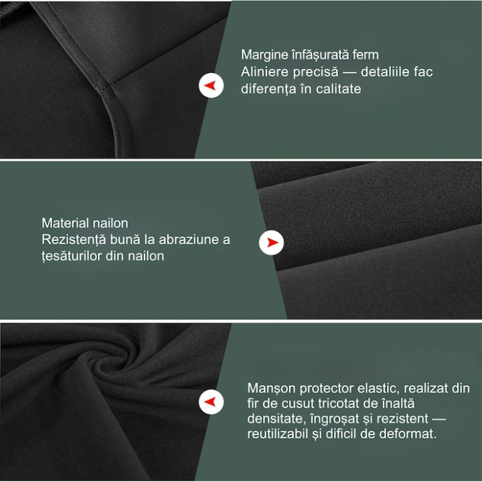 Husa de Valiza Elastica VarioShop®, Marime Medie M, Impermeabila, Rezistenta la Zgarieturi, Usor de Montat, Culoare Neagra [6]