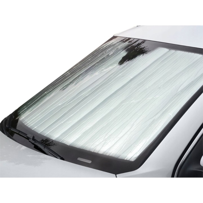 Husa parasolar auto universala reflectorizanta pentru parbriz VarioShop®, protectie solara vara si anti-inghet iarna, material rezistent impermeabil, grosime 4 mm, dimensiune 130 x 60 cm [7]