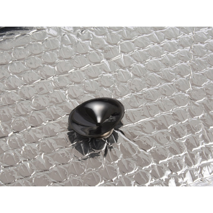 Husa parasolar auto universala reflectorizanta pentru parbriz VarioShop®, protectie solara vara si anti-inghet iarna, material rezistent impermeabil, grosime 4 mm, dimensiune 130 x 60 cm [9]