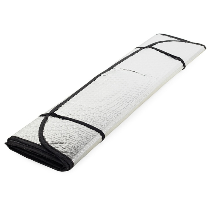 Husa parasolar auto universala reflectorizanta pentru parbriz VarioShop®, protectie solara vara si anti-inghet iarna, material rezistent impermeabil, grosime 4 mm, dimensiune 130 x 60 cm [6]
