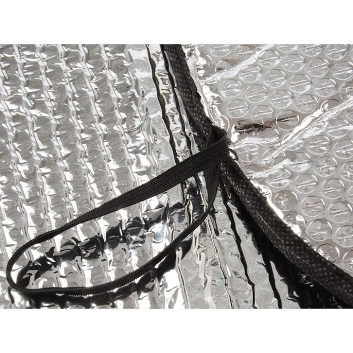 Husa parasolar auto universala reflectorizanta pentru parbriz VarioShop®, protectie solara vara si anti-inghet iarna, material rezistent impermeabil, grosime 4 mm, dimensiune 130 x 60 cm [8]
