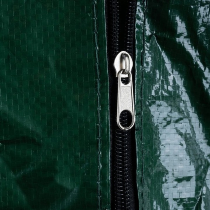 Husa pentru depozitarea bradului de Craciun VarioShop®, protectie impotriva prafului, murdariei, apei, cu manere, fermoar, usor de transportat, 165 x 75 x 37 cm, Verde [12]