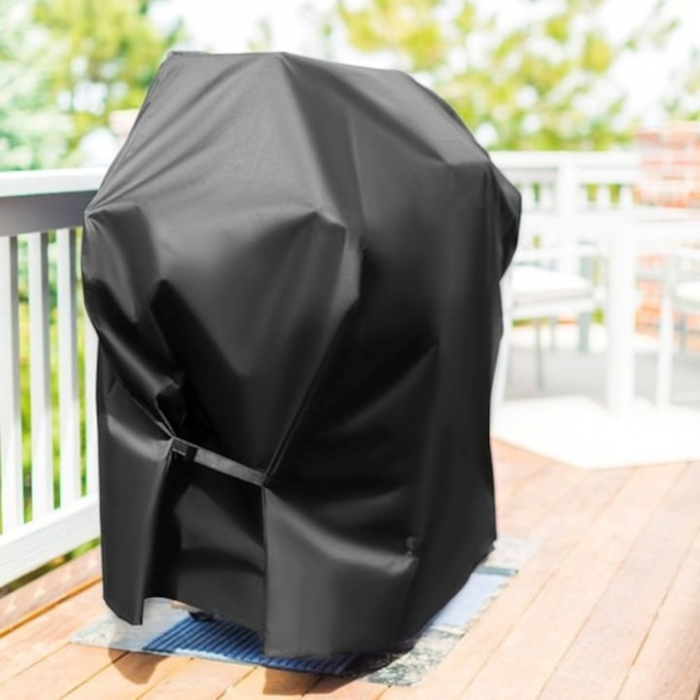 Husa pentru gratar VarioShop®, Rezistenta la apa si la raze UV, Material impermeabil si durabil, 95 x 100 x 60 cm, Negru [13]