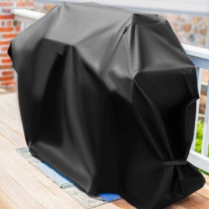 Husa pentru gratar VarioShop®, Rezistenta la apa si la raze UV, Material impermeabil si durabil, 95 x 100 x 60 cm, Negru [11]