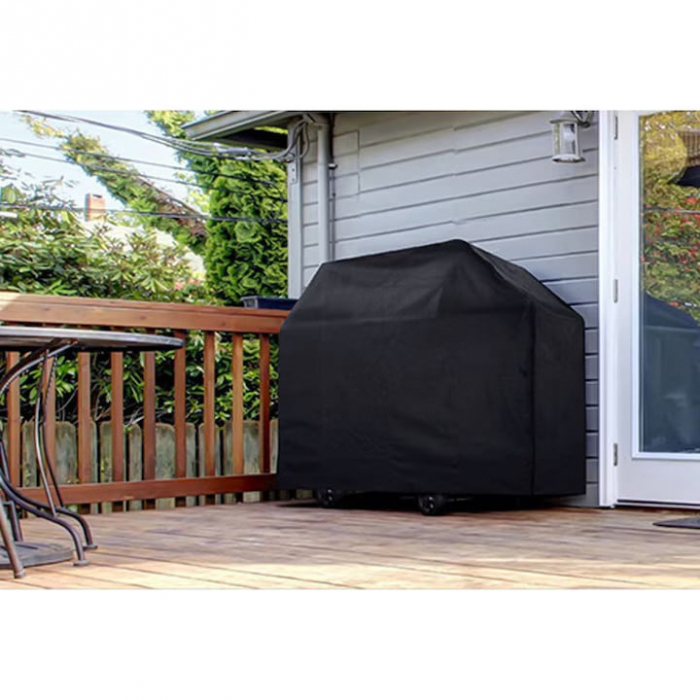 Husa pentru gratar VarioShop®, Rezistenta la apa si la raze UV, Material impermeabil si durabil, 95 x 100 x 60 cm, Negru [6]
