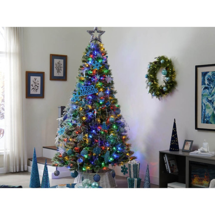 Instalație luminoasă de Crăciun VarioShop, 300 LED-uri, 8 moduri de iluminare, multicolor, 21.7m, pentru interior/exterior [14]