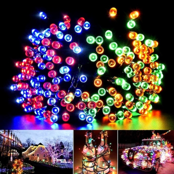 Instalație luminoasă de Crăciun VarioShop, 300 LED-uri, 8 moduri de iluminare, multicolor, 21.7m, pentru interior/exterior [3]