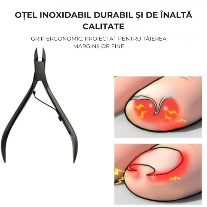 Instrumente profesionale pentru pedichiura medicala VarioShop®, Ideale pentru ingrijirea picioarelor si Indepartarea eficienta a calusurilor, Material durabil din otel inoxidabil, Set complet de 30 ac [5]