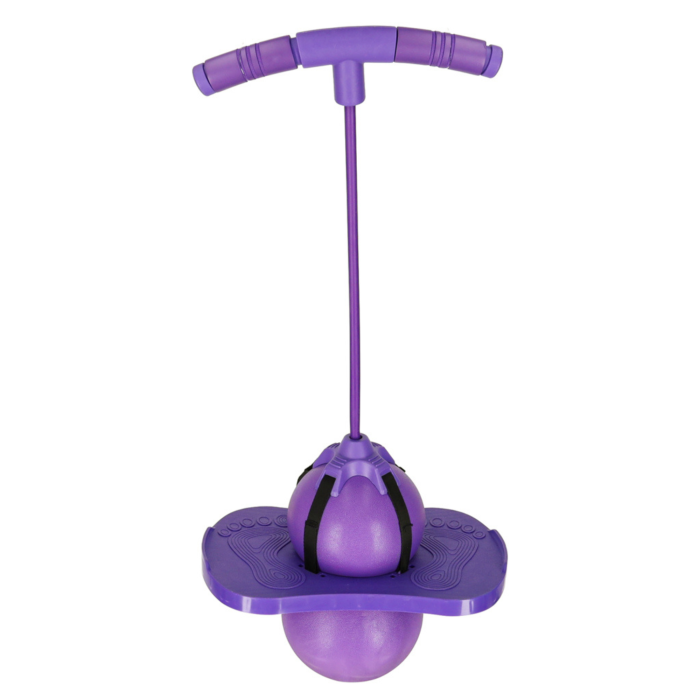Minge de sarit si echilibru pentru copii VarioShop®, tip pogo, cu placa antiderapanta, manere din spuma, inaltime reglabila 70-91 cm, sarcina maxima 100 kg, violet [6]