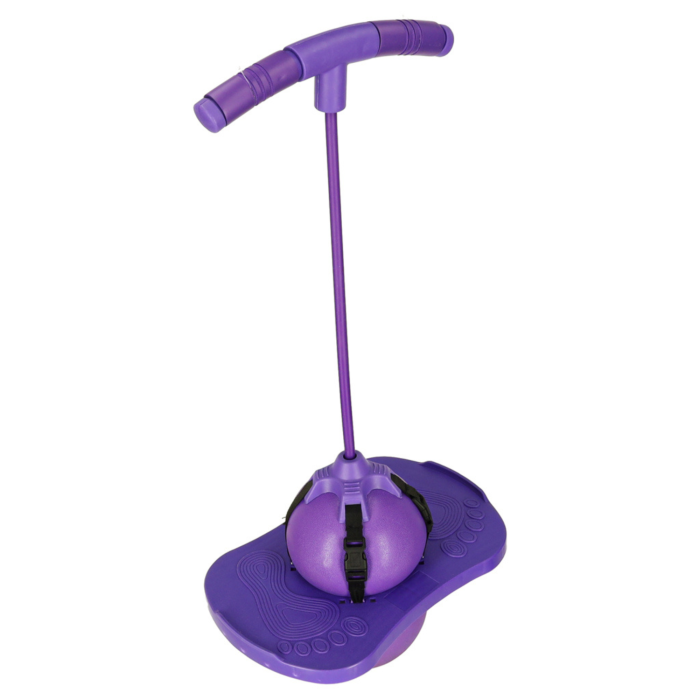 Minge de sarit si echilibru pentru copii VarioShop®, tip pogo, cu placa antiderapanta, manere din spuma, inaltime reglabila 70-91 cm, sarcina maxima 100 kg, violet [7]