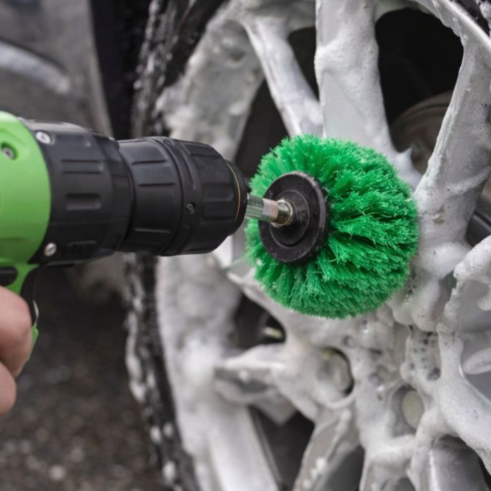 Kit curatare auto VarioShop®, 21 piese pentru detailing interior si exterior, pistol cu rezervor detergent, perii, bureti, lavete microfibra, geanta depozitare [10]