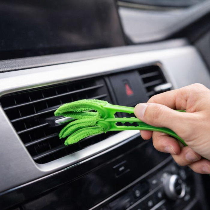 Kit curatare auto VarioShop®, 21 piese pentru detailing interior si exterior, pistol cu rezervor detergent, perii, bureti, lavete microfibra, geanta depozitare [9]
