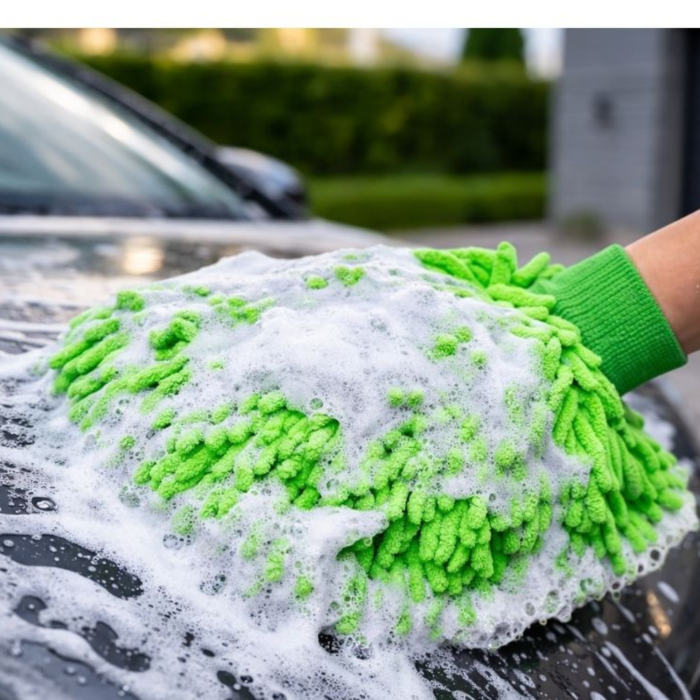 Kit curatare auto VarioShop®, 21 piese pentru detailing interior si exterior, pistol cu rezervor detergent, perii, bureti, lavete microfibra, geanta depozitare [4]