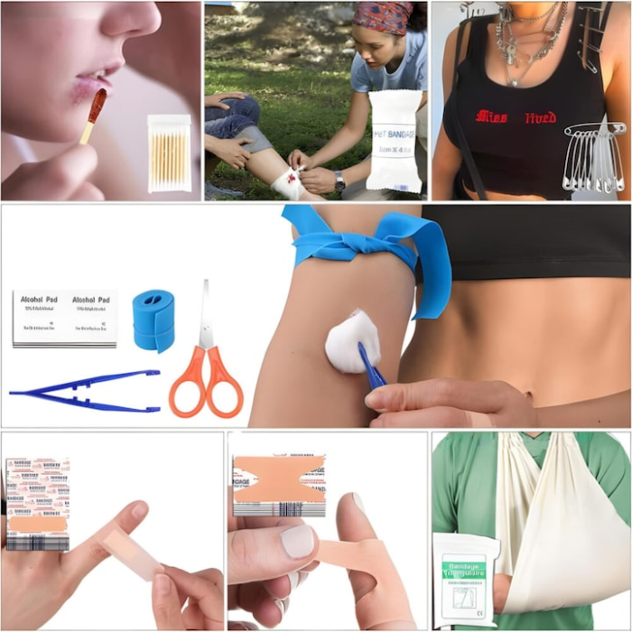 Kit de supravietuire militar XXL VarioShop®, 92 in 1, cu unelte multifunctionale, trusa medicala, lanterna LED si accesorii camping, rucsac tactic inclus [3]