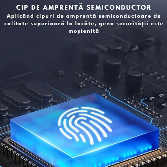 Lacat Inteligent cu Amprenta Digitala VarioShop®, Rezistent la Apa IP56, Otel si Zinc, Stocare pana la 10 Amprente, Baterie Reincarcabila, Cablu Micro-USB Inclus [4]