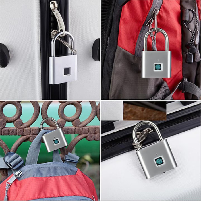 Lacat Inteligent cu Amprenta Digitala VarioShop®, Rezistent la Apa IP56, Otel si Zinc, Stocare pana la 10 Amprente, Baterie Reincarcabila, Cablu Micro-USB Inclus [9]