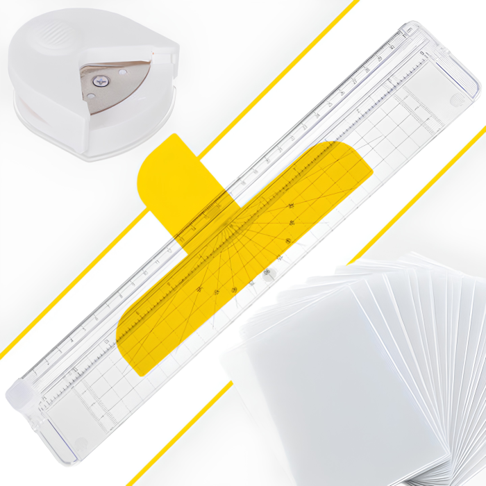 Laminator 4 in 1 format A4 VarioShop®, pentru documente si fotografii, cu 2 moduri de lucru, taiere, colturi rotunjite, 60 folii incluse, 500 W, alb [9]