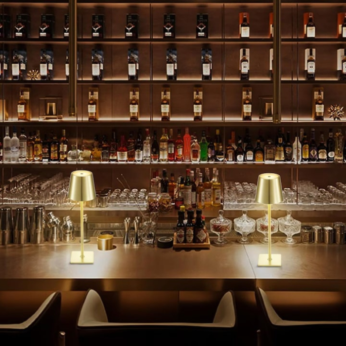 Lampa de masa touch led incarcabila VarioShop®, veioza ambientala cu control tactil, functie de schimbare a intesitatii, 3 temperaturi de culoare cald, neutru, rece, acumulator 5200 mah, 37 x 9,5 cm [8]