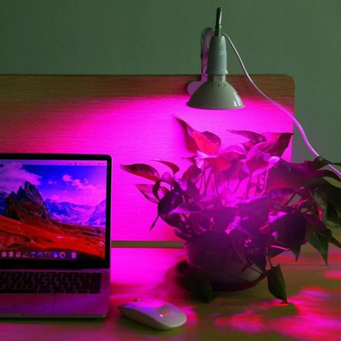 Lampa LED Crestere Plante  VarioShop® 30W, 200 LED, Spectru Complet Rosu 660nm și Albastru 450nm, Braț Flexibil cu Clema, Ideală pentru Plante de Interior si Rasaduri [4]