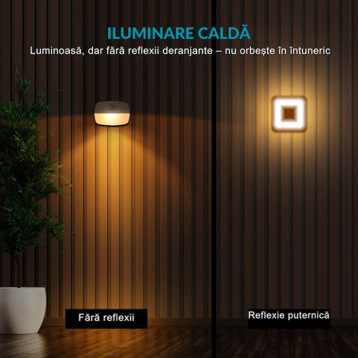 Lampa LED fara fir cu senzor de miscare PIR VarioShop®, iluminare automata, instalare rapida, alimentare cu baterii, ideala pentru coridoare, dulapuri, scari, toalete, garaje si alte spatii intunecate [7]