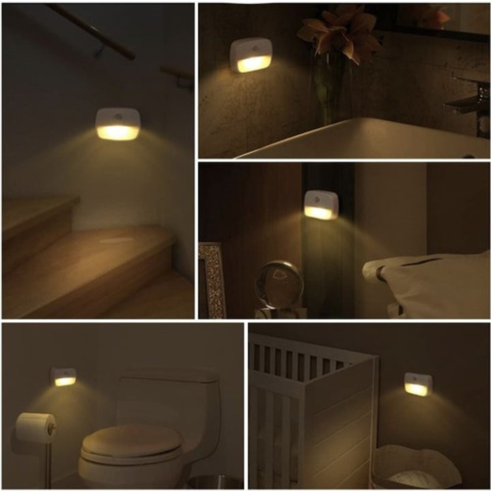 Lampa LED fara fir cu senzor de miscare PIR VarioShop®, iluminare automata, instalare rapida, alimentare cu baterii, ideala pentru coridoare, dulapuri, scari, toalete, garaje si alte spatii intunecate [11]