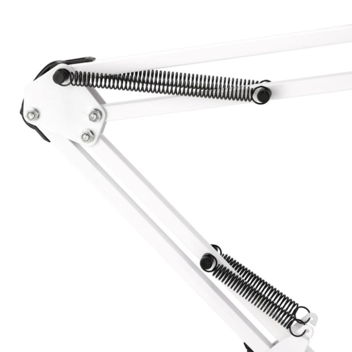Lampa profesionala pentru birou VarioShop®, design modern, E27, 40W, din metal, cu brat oscilant, reglabila, Alb [11]