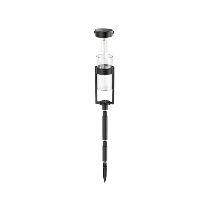 Lampa solara de gradina VarioShop®, cu LED, lumina calda, pornire automata, IP65, 57 cm, pentru gradina, alee si terasa [10]