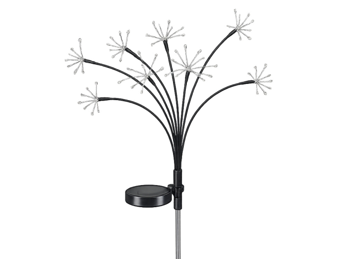 Lampa solara LED pentru gradina, set 2 buc, lumina decorativa tip fairy pe bat, iluminare ambientala exterioara [8]