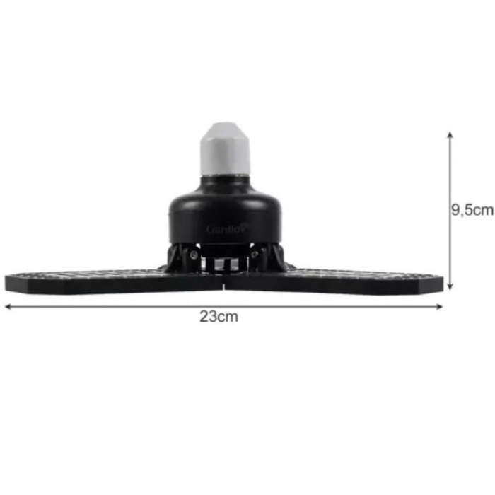Lampa UV pentru cresterea plantelor la interior VarioShop®, 8 W, 108 LED-uri, 3 brate reglabile, E 27, pliabila, spectru rosu si albastru, 23 x 9.5 cm [12]