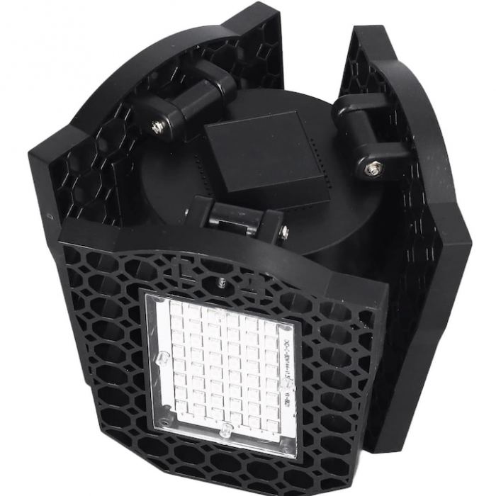 Lampa UV pentru cresterea plantelor la interior VarioShop®, 8 W, 108 LED-uri, 3 brate reglabile, E 27, pliabila, spectru rosu si albastru, 23 x 9.5 cm [7]