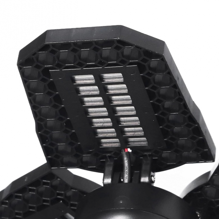 Lampa UV pentru cresterea plantelor la interior VarioShop®, 8 W, 108 LED-uri, 3 brate reglabile, E 27, pliabila, spectru rosu si albastru, 23 x 9.5 cm [8]