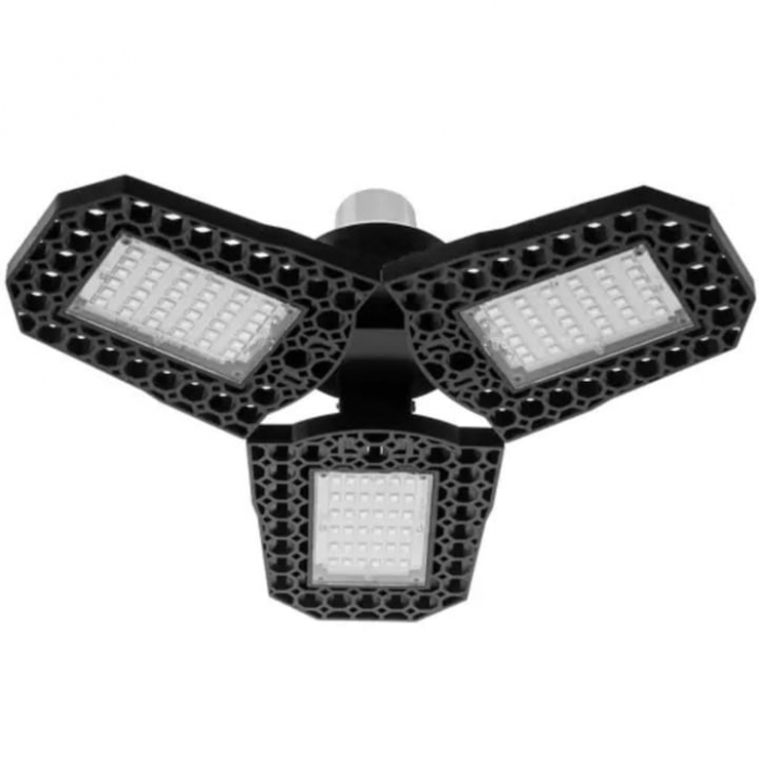 Lampa UV pentru cresterea plantelor la interior VarioShop®, 8 W, 108 LED-uri, 3 brate reglabile, E 27, pliabila, spectru rosu si albastru, 23 x 9.5 cm [1]