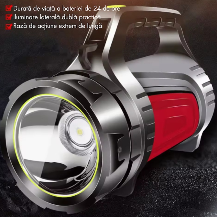 Lanterna LED multifunctionala VarioShop, flux luminos 1200 lm, power bank integrat, lumina rosie de urgenta [2]