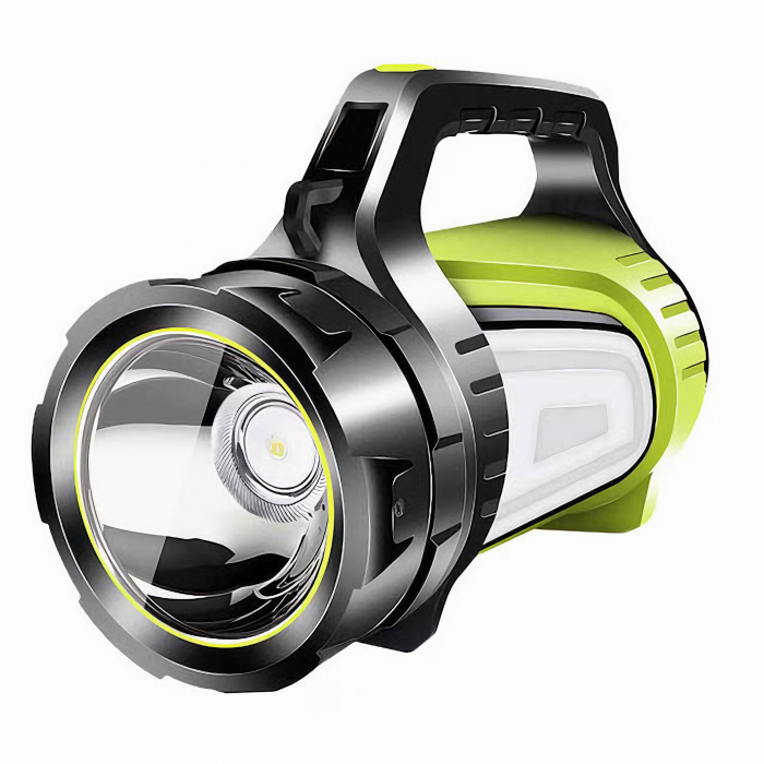 Lanterna LED Reincarcabila VarioShop® - 3 Surse de Lumina, 10 Module de Lumina, 8-20h Autonomie, Acumulator Extern 8000 mAh, Curea Umar 95 cm, Baterie 4500 mAh, Incarcare MicroUSB, Diametru 10 cm, Dim [20]