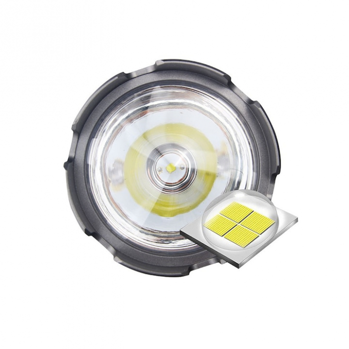 Lanterna Multifunctionala cu Trepied VarioShop®, 4 Moduri De Iluminat, COB 50, Reincarcabila, Incarcare USB, Indicator baterie, Negru [14]