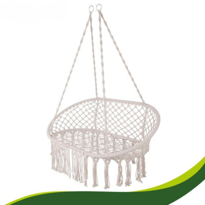 Leagan dublu gradina VarioShop crem, scaun suspendat, pentru 2 persoane, exterior [9]