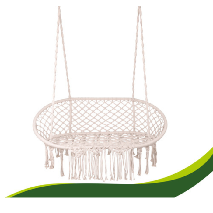 Leagan dublu gradina VarioShop crem, scaun suspendat, pentru 2 persoane, exterior [13]