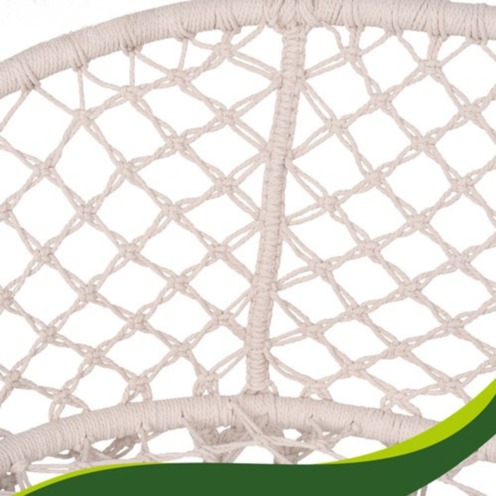 Leagan dublu gradina VarioShop crem, scaun suspendat, pentru 2 persoane, exterior [12]