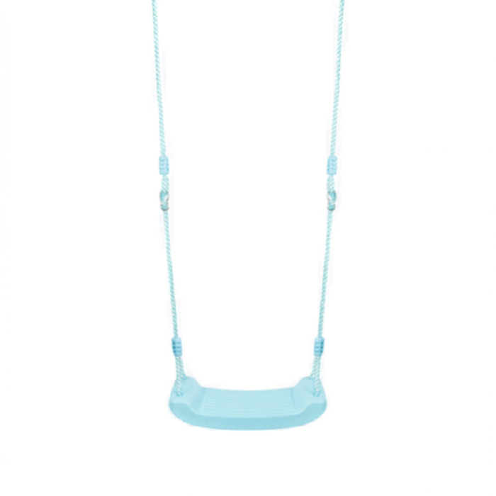 Leagan gradina copii VARIOSHOP, cu franghii reglabile, scaun tip banca, pentru interior si exterior, sigur si rezistent, sarcina 50 kg, albastru [8]