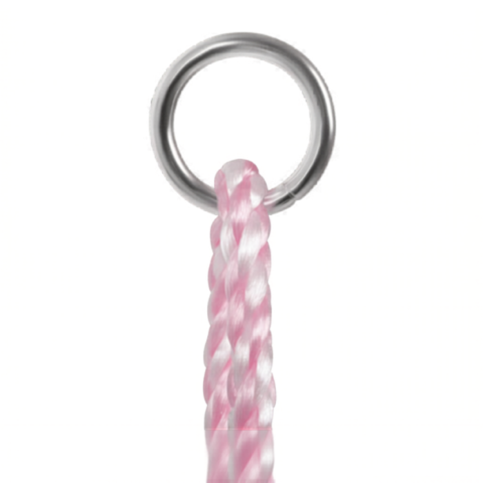 Leagan gradina copii VARIOSHOP, cu franghii reglabile, scaun tip banca, roz pudrat, pentru interior si exterior, sigur si rezistent [9]