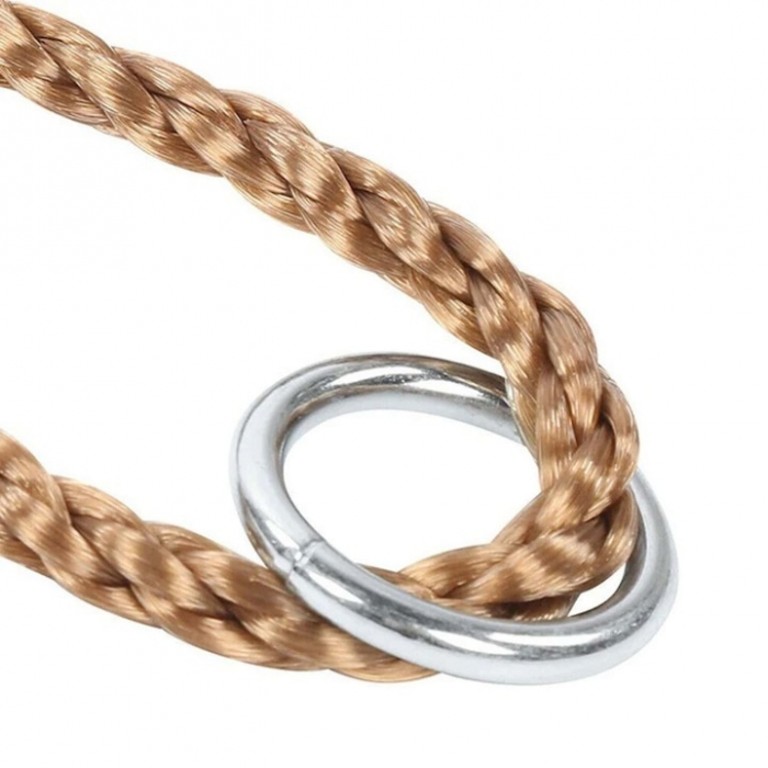 Leagan pentru copii Varioshop din plastic rezistent, cu franghii reglabile 175 cm si elemente de prindere, suporta pana la 50 kg, 43 x 16, 5 cm, Verde [10]