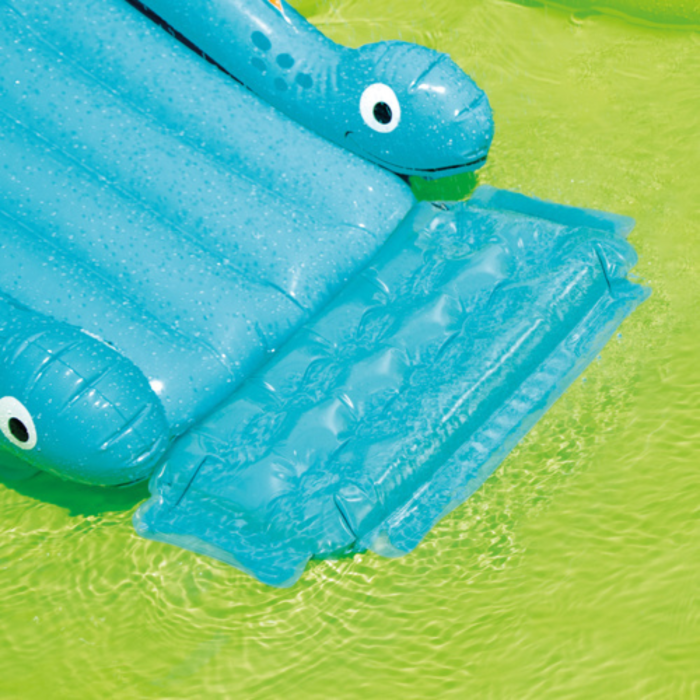 Piscina gonflabila copii VarioShop®, cu tobogan si fantana de apa, 143 L, PVC, 191x152x58 cm [4]